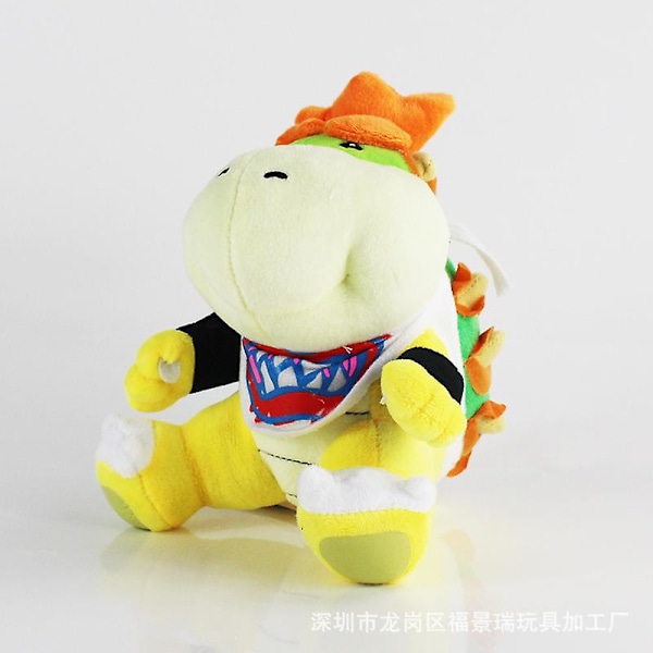 2023 Uusi Kawaii Cartoon Bowser Fire Dragon Pehmolelu Pehmeä Sisustus Syntymäpäivälahja Vauvan Leikki Rauhoittava Pehmolelu Luova Kilpikonnankuori F 15-24cm