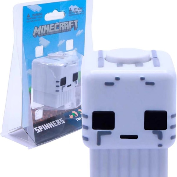 minecraft Min värld perifer fidget spinner dekompressionsleksak dekompressionsartefakt dockprydnader (vitt spöke)