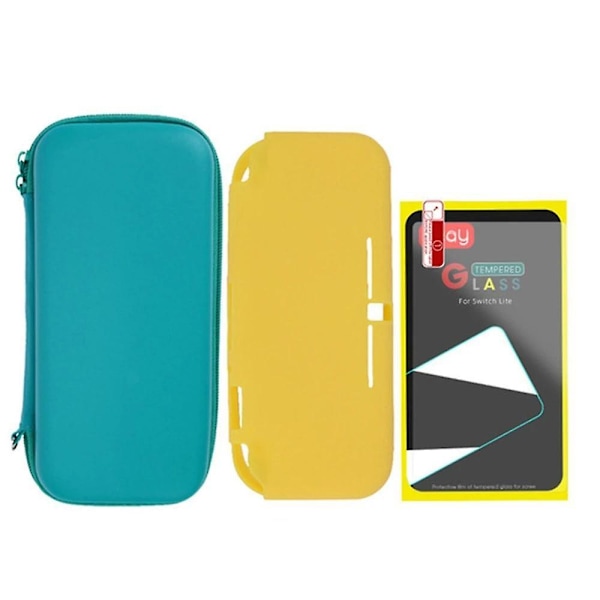 Mini bärbar, reseskyddande, Switch Lite-fodral - förvaringsväska för Nintendo Blue-yellow case