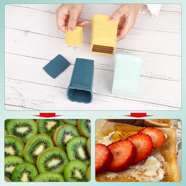 3-pack Fruktklyv, Koppslicer, Multifunktionell Fruktkniv i Rostfritt Stål