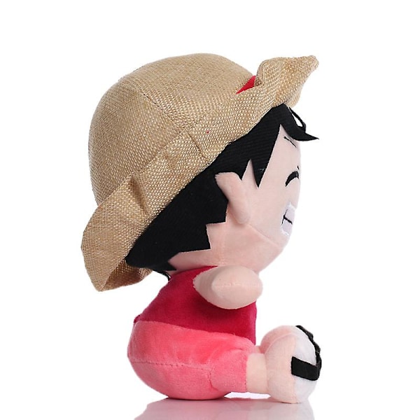 14-20CM One Piece Anime Figurer Plys Legetøj Luffy Sød Dukke Tegneserie Fyldte Nøglering Vedhæng Børn Julegaver