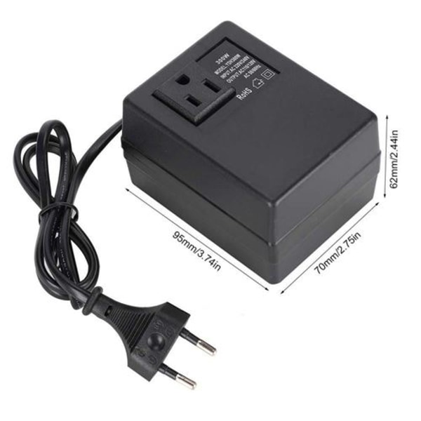 300W Spänningsomvandlare AC 220V-110V Transformator