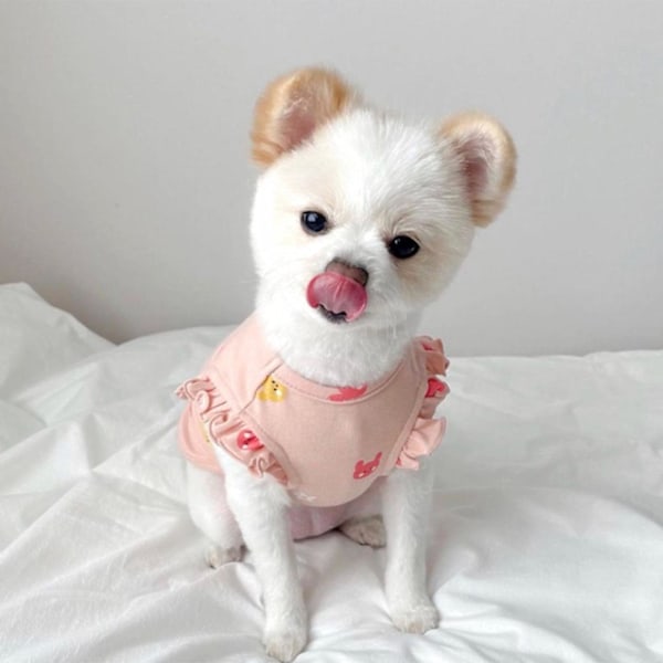 Små Hunde Tøj Fashion Komfortabel Varm Hund Kat Tøj Til Pomeranian Schnauzer Poodle Teddy Hund Pink S