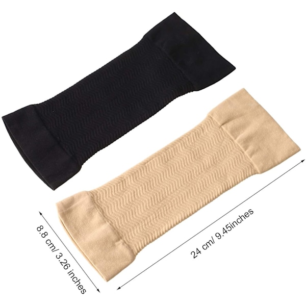Sunrain 4 Par Smala Armärmar Arm Elastisk Kompression Armformare Sport Fitness Armformare