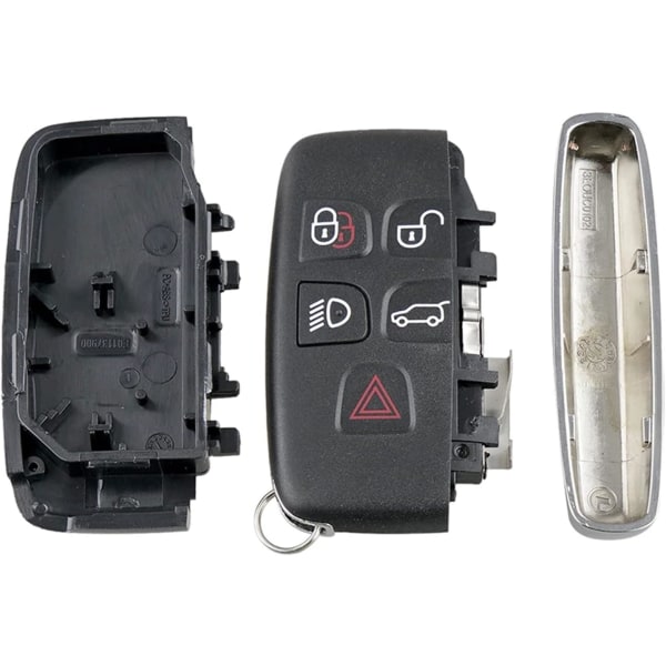 5 knappar 434 MHz smart fjärrkontroll bilnyckel ska fodral bricka för Land Rover Discovery 4/Freelander nyckelskal