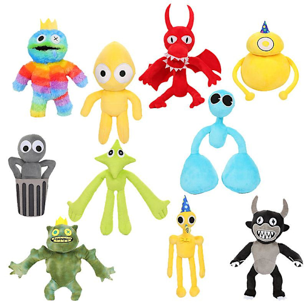 Nya Rainbow Friends Rainbow Friends Plyschleksaker Rainbow Villains Rainbow Friends Plyschleksaker Rainbow Friends Rainbow Game Dolls Style 13