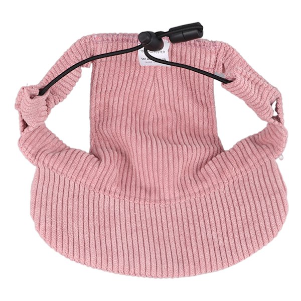 Hunde Solhat Fashion Casual UV Beskyttelse Åndbar Øre Huller Justerbar Kæledyr Hat Til Udendørs Rejser Camping Pink M