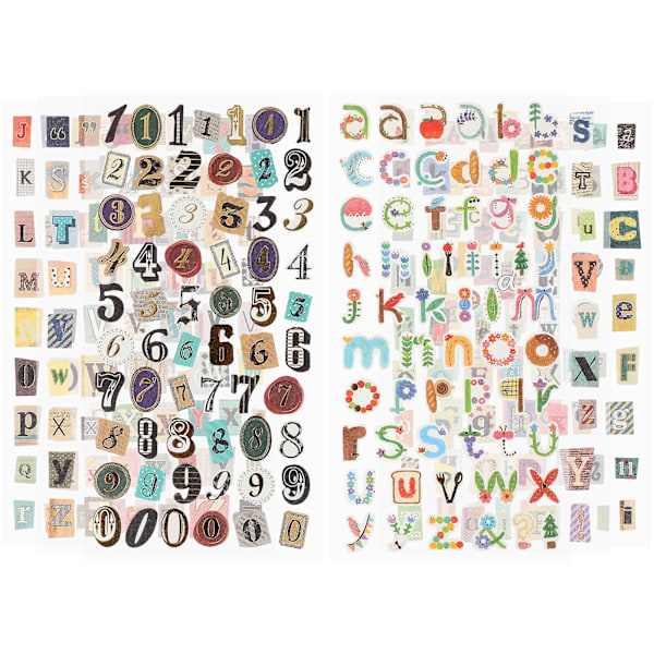 Sheet Letters Stickers Decorative Stickers Alphabet Stickers Sticker Packs Kids Scrapbooking Stickers