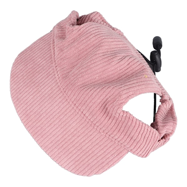 Hunde Solhat Fashion Casual UV Beskyttelse Åndbar Øre Huller Justerbar Kæledyr Hat Til Udendørs Rejser Camping Pink XL