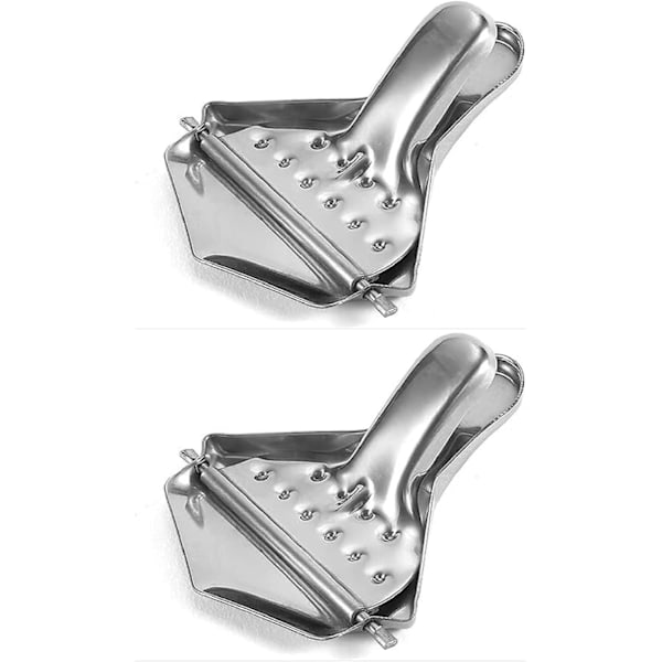 2-pack Manuell Saftpress i Rostfritt Stål, Citronklämma, Multifunktionell Citruspress