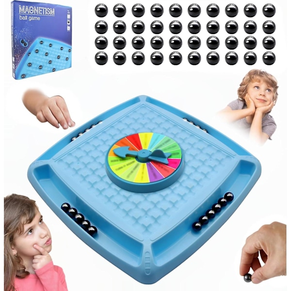 50% Offer-Magnet Chess Game with 40Pcs Magnetic Stones. 1 Set of Multiplayer Board Game, Fun Interactive Tabletop Game, Puzzle Thinking, Family Gather