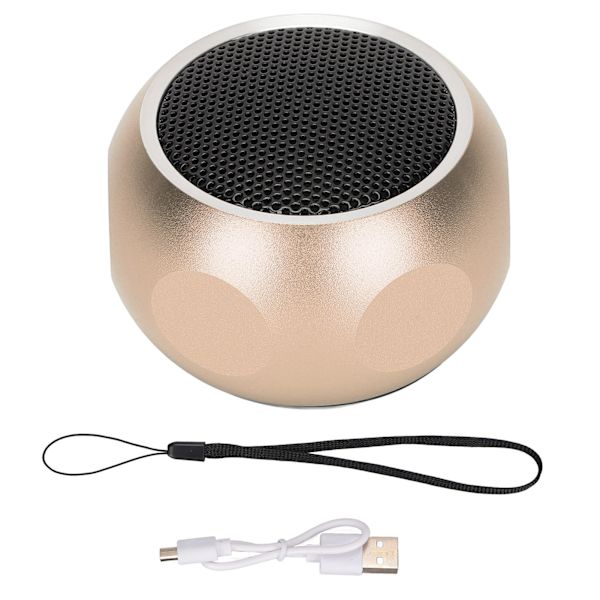 Mini Kannettava Bluetooth-kaiutin Söpö Pieni Langaton Kaiutin Nauhalla Suihkua Varten Polkupyörä Auto Matka Kulta(ad)