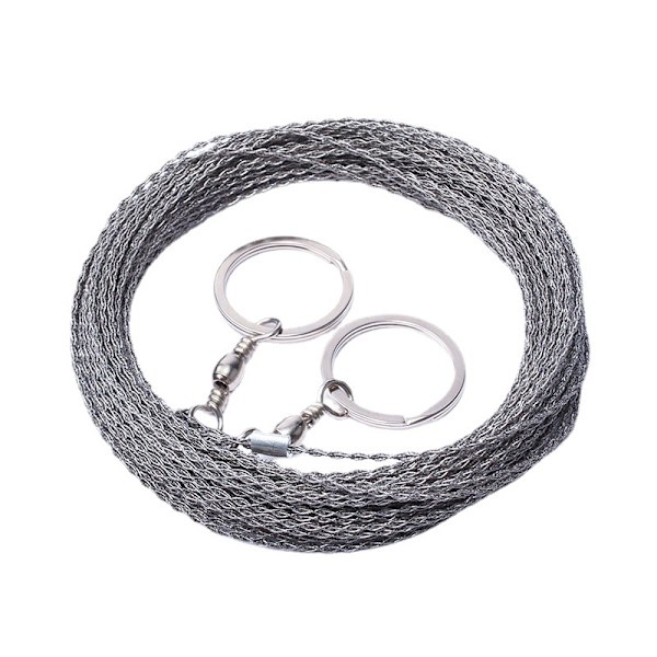 10 meter lang udendørs wiresav, wiresav overlevelseskabel, tyk