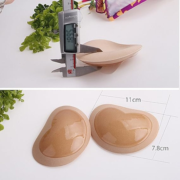 ##/Självhäftande silikon-bh-inlägg, osynliga hjärtformade push-up-kuddar, bröstförstärkare, bikini-vaddering för alla kupstorlekar##/{ad}