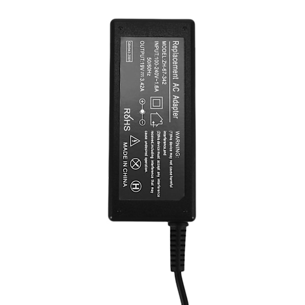 Ersättnings AC-laddare 19v 3.42a 65w för Acer Chromebook C720 C720p C740 C910 Cb3-532 Cb5-571 Cb3-1
