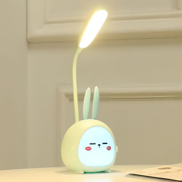 Sød Natlampe, Bærbar Mini Kanin LED Bordlampe, Sød Kanin Foldbar USB