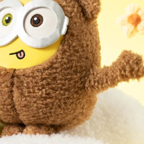 MINISO 28cm Bob+Tim Kostym Minions Plyschleksak, Söt Sovkompis Gosedjur Kawaii Plyschkudde för Barn Pojkar Flickor_qq