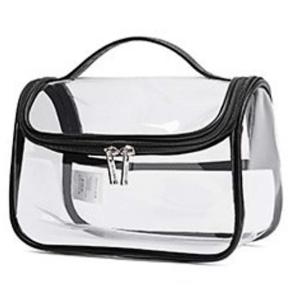 Transparent Pvc Toiletry Cosmetic Bag Makeup Travel Case black