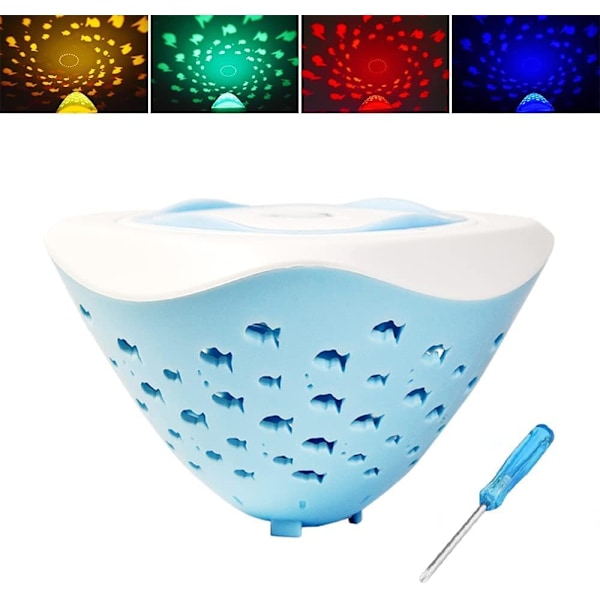 Fish World - Vedenalainen Valoshow Kylpyammeen Lelut, Syntymäpäivä Pojille ja Tytöille