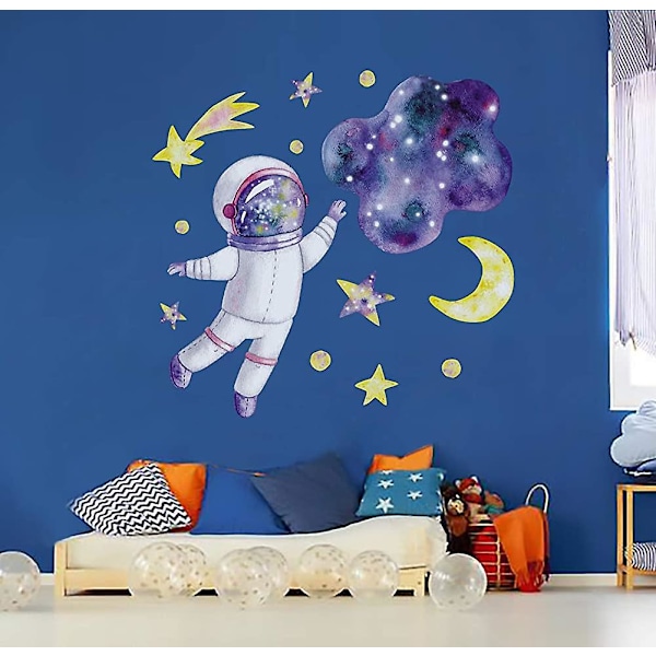 Astronaut Wall Stickers Moon Wall Stickers Wall Sticker Universe Wall Stickers