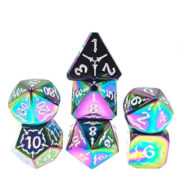 7 kpl / sarja seos polyhedraaliset noppat Dnd Rpg Mtg Dungeons  Dragons Table Game Toy Colorful White