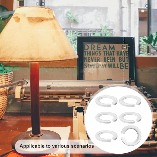 Lampskärm Adapterring E27 till E14 Lampskärm Adapter Reducerbricka E27 Skruv Lampskärm Konverteringsring - 6st
