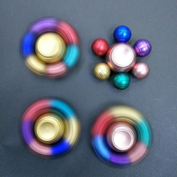 Cool Magic Orb Fidget Ball Spinner Leksaker Metall, Stress Hand Finger Spinner