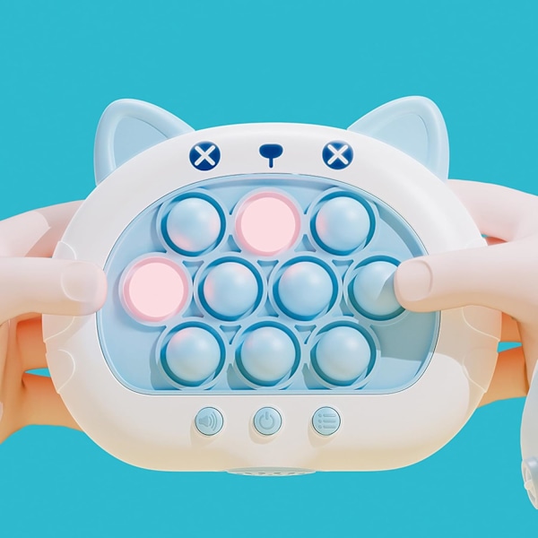 Snabb Tryckspel Fidget Leksaker Popspel Handhållen Bubbelspel Ljusupplyst Pop Leksak