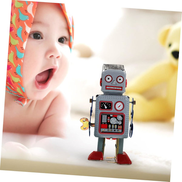 Robot-käämitysleluja lapsille, robotti-koristeet, joulukoristeet, retro-käämityslelu
