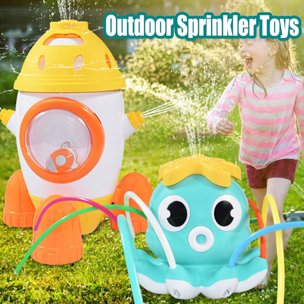 Utomhus Vattensprinkler för Barn Bläckfisk Roterande Sprinkler Leksaker Sommar Vattenleksak för Pojkar och Flickor【ad】
