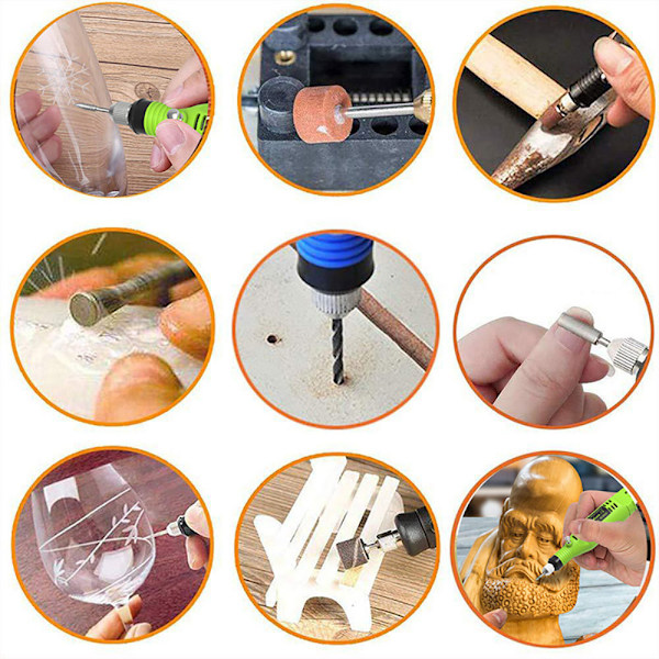 108-delad Graveringsverktygsset, Multifunktionell Graverings Penna med Sladd, DIY Rotationsverktyg för Smycken, Glas, Trä, Metall (rosröd) rose Red