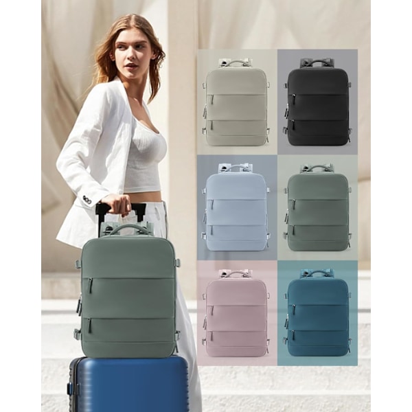 Ryanairin matkustamon matkareppu 40x20x25 cm, matkustamon matkalaukut, matkustamolaukku EasyJetille, käsimatkatavara, matkustamolaukku, vaellusreppu{ad} Blue