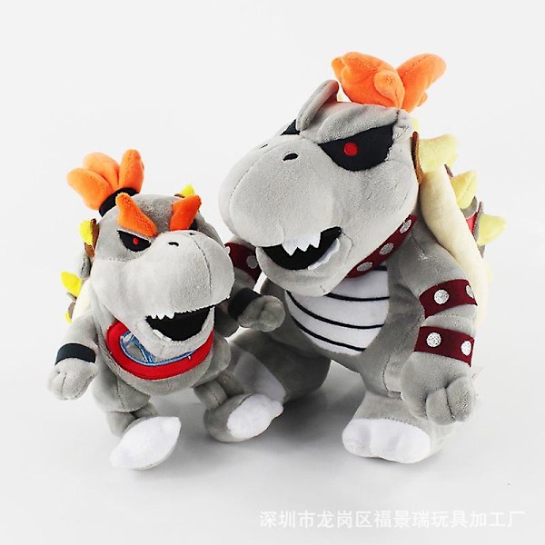 2023 Uusi Kawaii Cartoon Bowser Fire Dragon Pehmolelu Pehmeä Sisustus Syntymäpäivälahja Vauvan Leikki Rauhoittava Pehmolelu Luova Kilpikonnankuori B 15-24cm