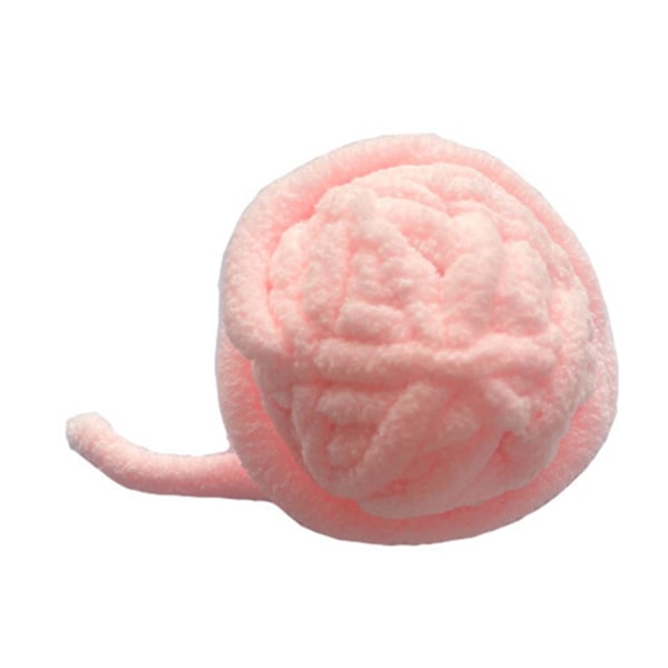 Cat Yarn Ball Toy Fun Interactive Bite Resistance Wool Yarn Cat Ball Toy with Clock for Cats Kittens Puppies Pink