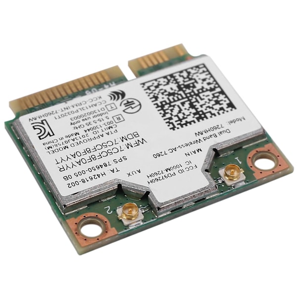 Dual Band Ac1200 Trådlös Adapter För Intel 7260 7260hmw Ac Mini Pci-e Kort 2.4G/5G Wifi +Bluetooth