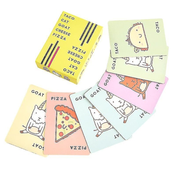 New Taco Cat Goat Cheese Pizza Card Game Family Party Fun Game Gift Toy Game