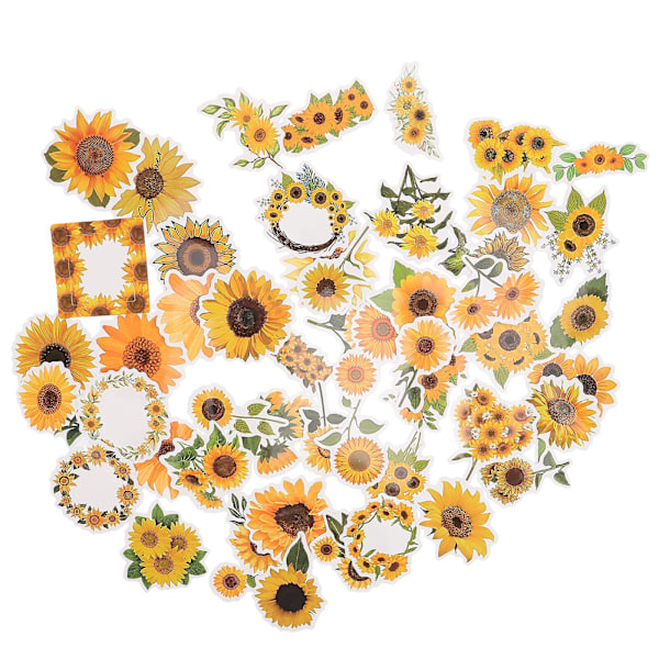 50pcs Sunflower Stickers Water Bottle Stickers Laptop Stickers Aesthetic Stickers