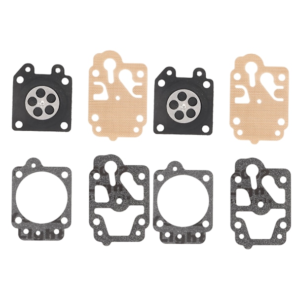 2Set Carburetor Diaphragm Repair Gasket Kits Carburetor Service Kit with Paper Pad and Gasket for Trimmer Lawn Mower