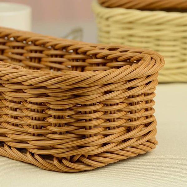 2-pak rattan bestikbakke bestikholder stativ spisepind opbevaringsboks