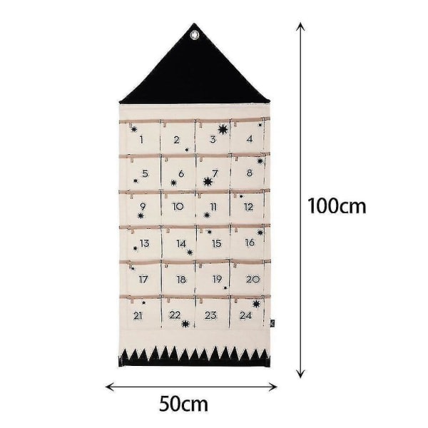 24 fickor Juladventskalender Nedräkning Hängande julklapp -hg