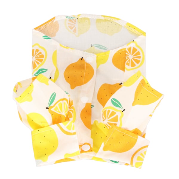 Hund Sommer T-shirts Citron Print Åndbar Cool Hawaiian Hund T-shirts til Små til Mellemstore Hvalpe Kat S