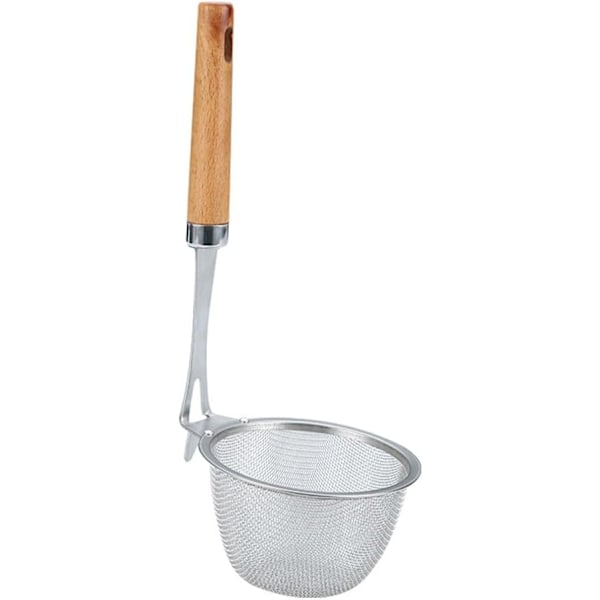 Madsi, Mesh Pasta Kurv med Håndtag, Rustfrit Stål Mesh Spider Si