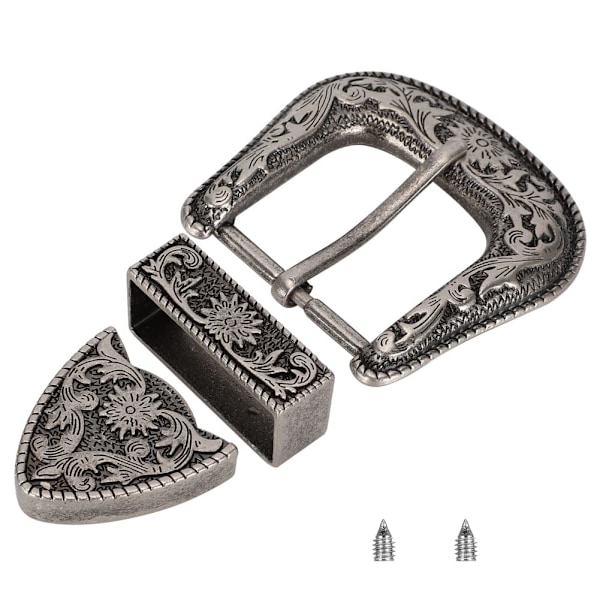 Bæltespænde Vintage Design Bæltespænde Western Bæltespænder Sæt Mænd Simpel Cowboy Bælte Dekoration Håndlavet Spænde (40mm)