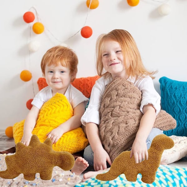 Dino Nugget Kudde, Stegosaurus - 18 tum Mjuk Dinosaur Kyckling Nuggets Kudde