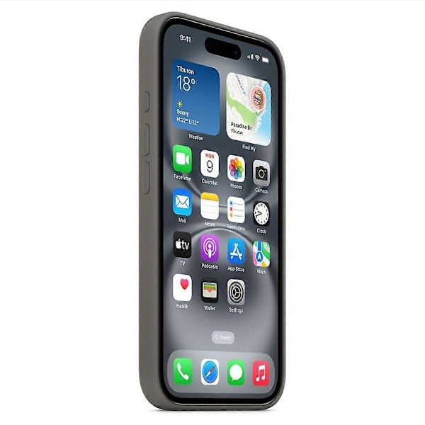 Magnetiskt silikonskal för iPhone 16 Pro, kompatibelt med MagSafe - Mörkbrun - WELLNGS【ad】 Cocoa