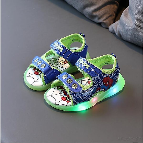 Barnsandaler Flicka Prinsessandal Frozen Elsa Sommar Andningsbara Självlysande Barn Flickor Sport Sandaler Skor bild färg5(ad) picture color5 30