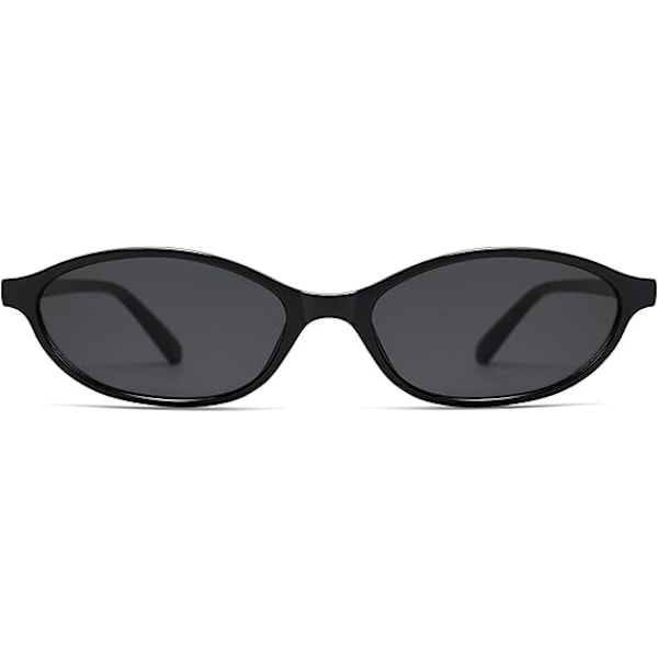 Retro Ovala Cat Eye Solglasögon för Kvinnor Y2k Trendiga Smala Solglasögon Designer Solglasögon AR82253