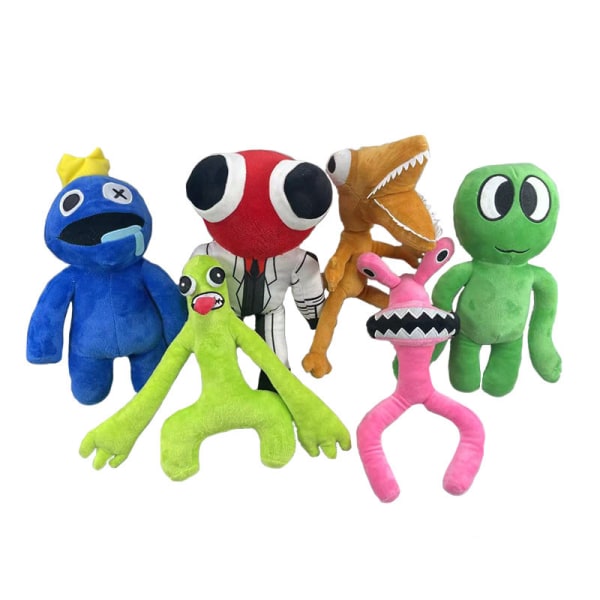 Rainbow Friends Gosedjur Leksaker Blå Monster Mjuk plysch