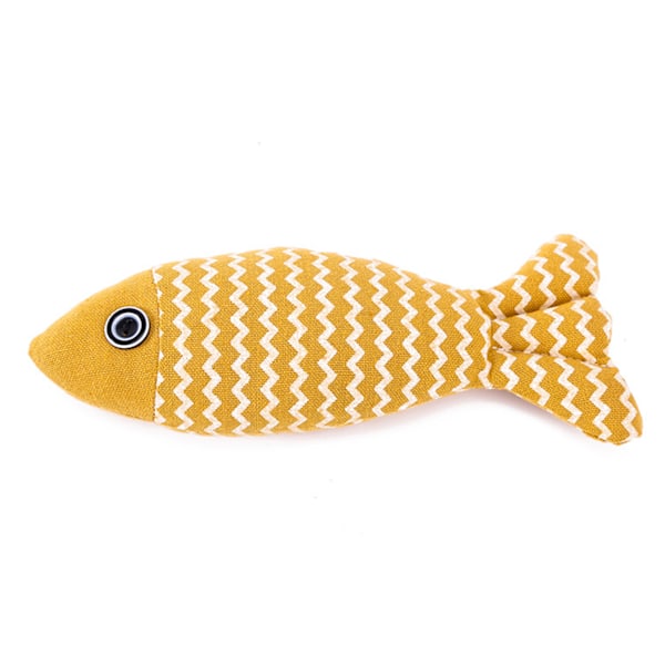 Burlap Fish Catnip Cat Toy Bite Resistant Attracts Attention Multi-Function Catnip Cat Toys for Cat Lovers