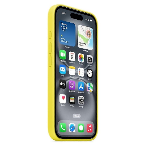 Magnetiskt silikonskal för iPhone 16 Pro, Kompatibelt med MagSafe - Varmgul - WELLNGS【ad】 Warm Yellow